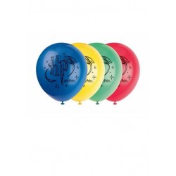 PALLONCINI IN LATTICE 12" 30cm HARRY POTTER 8pz ass.ti