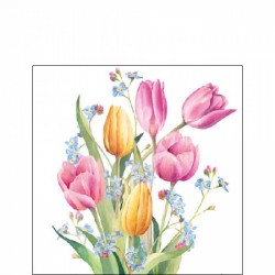TOVAGLIOLI 25X25 BOUQUET TULIPANI 20pz