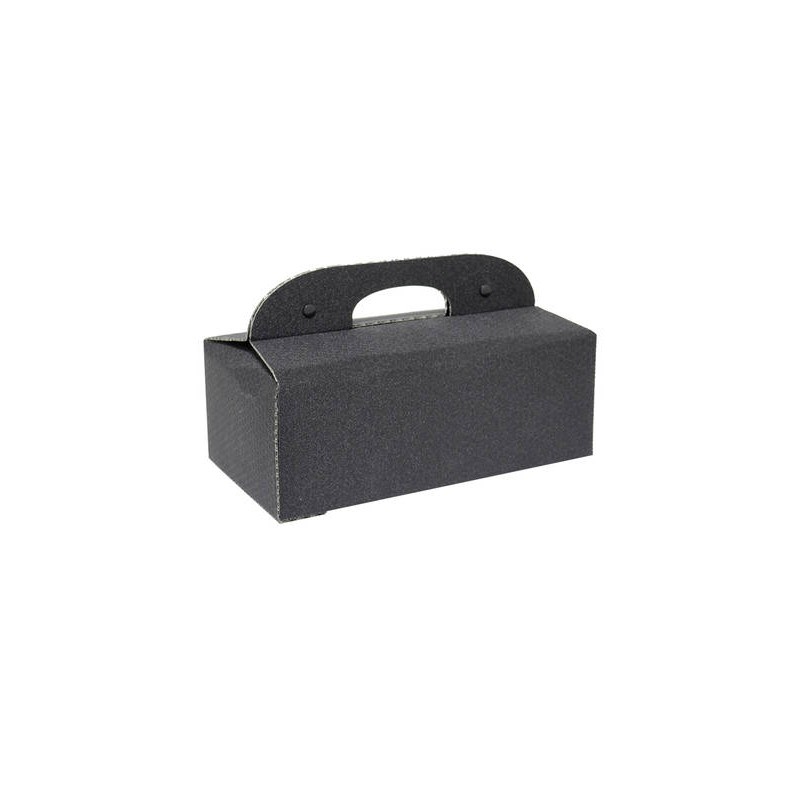 COFANETTO PLURIBOL C/MAN 33x18x12cm GLITTER NERO