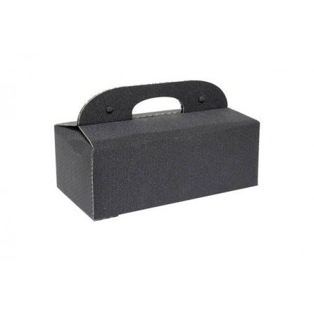 COFANETTO PLURIBOL C/MAN 33x18x12cm GLITTER NERO