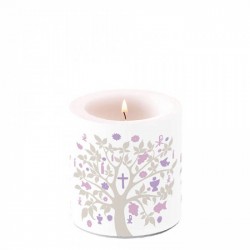 CANDELA ø7,5x9cm COMUNIONE TAUPE