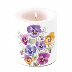 CANDELA MEDIUM PANSIES ø10x10cm