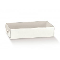 SCATOLA DOLCEZZA FIBRA BIANCO 15x10x3,5cm 10pz