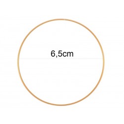 ANELLO IN METALLO ORO ø6,5cm 12pz