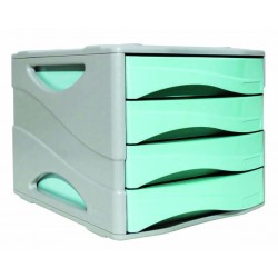 CASSETTIERA KEEP COLOUR PASTEL ARDA 4 CASSETTI AZZURRO