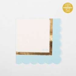 TOVAGLIOLI 33x33 C/SMERLO BABY CHIC AZZURRO 3VELI 16pz