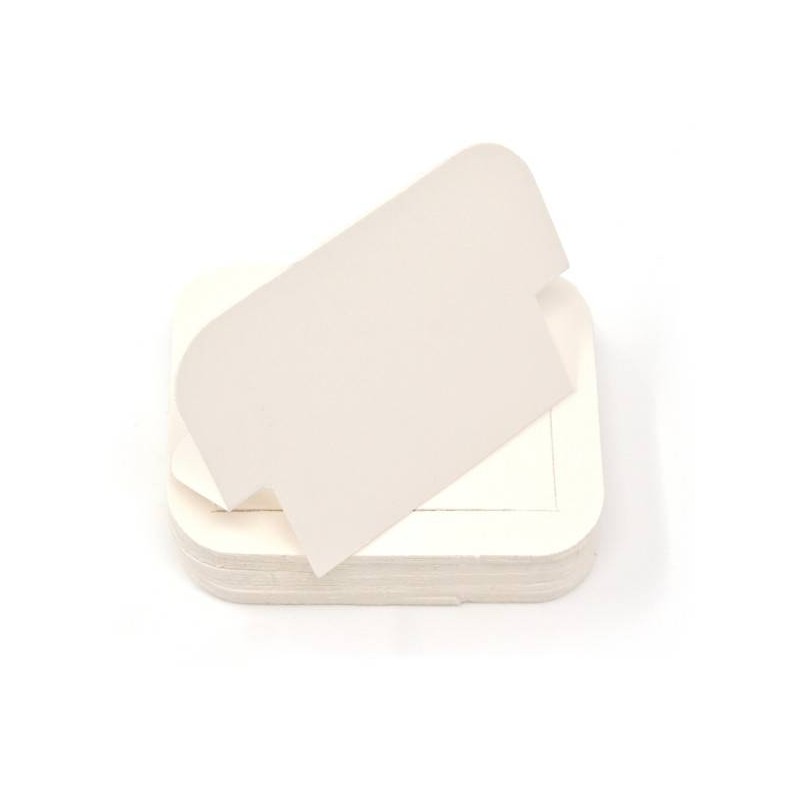 SEGNAPREZZI AUTOPORTANTE AVORIO 6x5cm 50pz