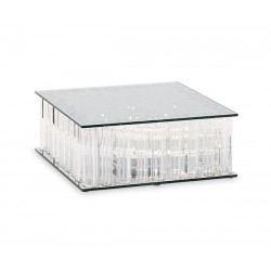 ALZATA VETRO C/LED 25x25x10cm