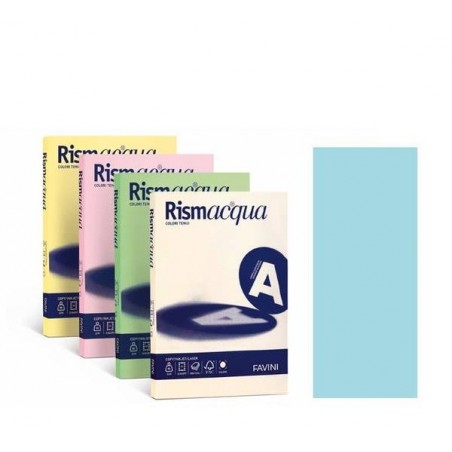 CARTA A4 90gr RISMA COLOR 100fg CELESTE 08