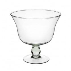 COPPA VETRO C/PIEDE H18cm ø19