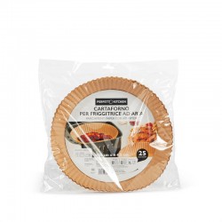 STAMPI CARTA FORNO PER FRIGGITRICE AD ARIA ø20cm 25pz