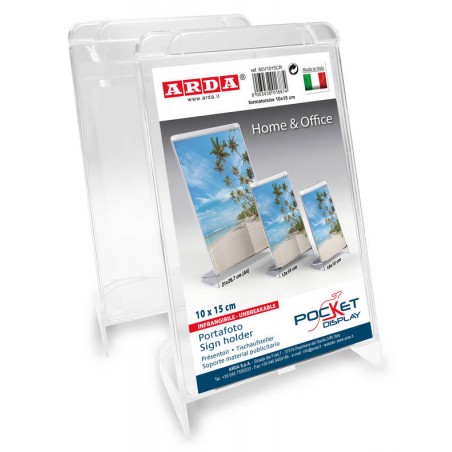 PORTAFOTO VERTICALE CRISTALLO FORMATO 10x15cm ARDA