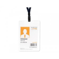 PORTABADGE C/CORDONCINO 10x14cm