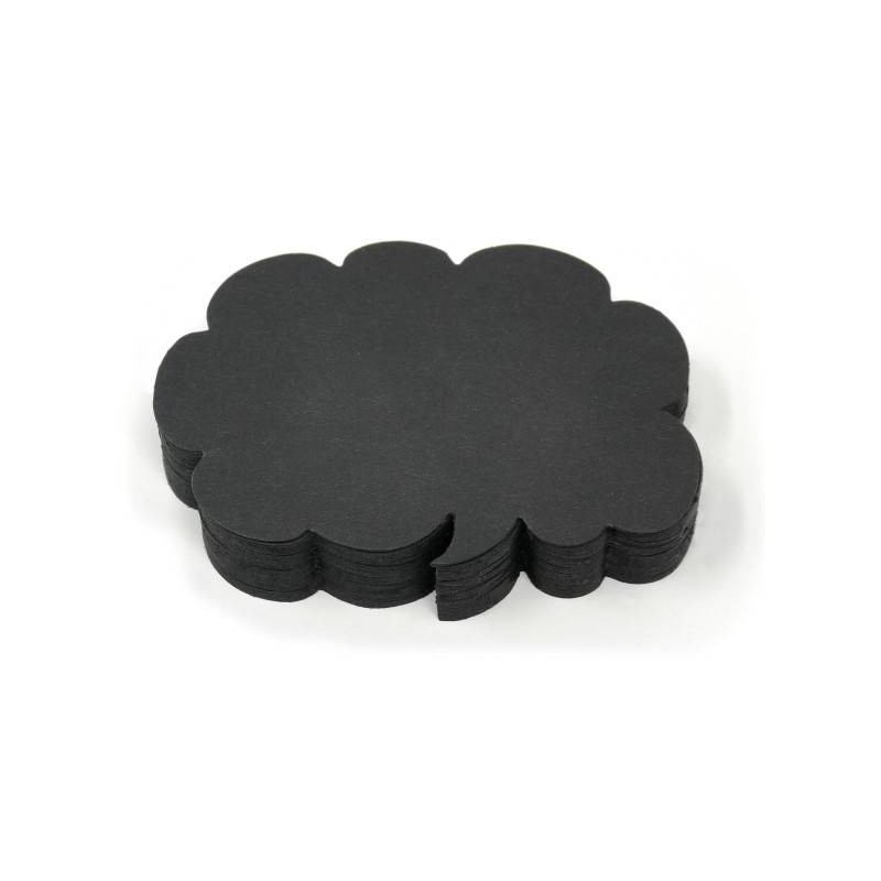 NUVOLETTA CARTONCINO NERO 9x6cm 50pz