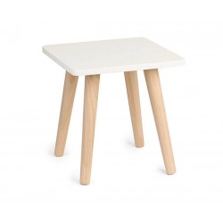 TAVOLINO LEGNO QUADRATO SUP. BIANCA 30x30x30,5