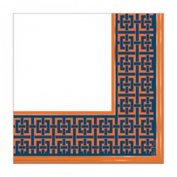 TOVAGLIOLI 33x33 BLUE AND ORANGE 16pz