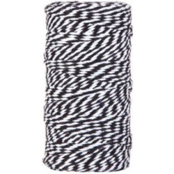 CORDINO BICOLORE mm2x100mt NERO/BIANCO