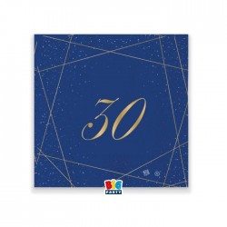 TOVAGLIOLI 25x25cm 30 ANNI BLUE GOLD 20pz