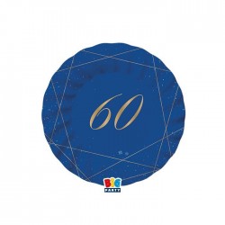 PIATTI ø20cm 60 ANNI BLUE GOLD 8pz