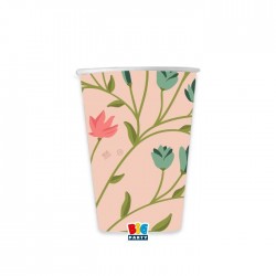 BICCHIERI 250cc SPRING FLOWERS 6pz