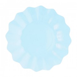 PIATTI NEW SHAPE CM.21 AZZURRO 8pz