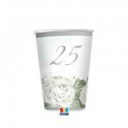 BICCHIERI 250cc 25°ANNIVERSARIO EUCALIPTO 6pz