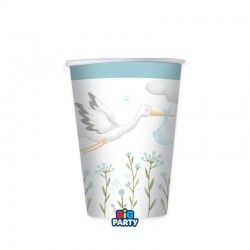 BICCHIERI 250cc WELCOME LITTLE ONE AZZURRO 6pz