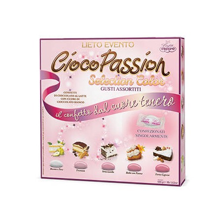 CONFETTI CIOCO PASSION LIETO EVENTO SEL. COLOR IMB. SING. ROSA 500gr