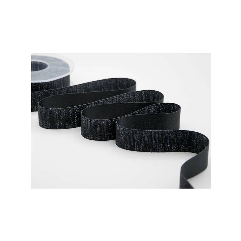 NASTRO RASO BOUTIQUE LAMè mm25x20mt COL.33 NERO