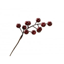 RAMO BACCHE BERRY STEMS RED 15cm 24pz