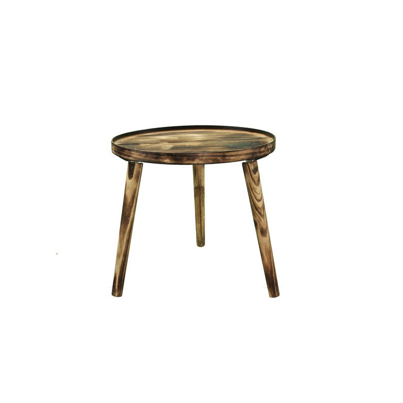 TAVOLINO LEGNO TONDO ø43x40cm NATURAL