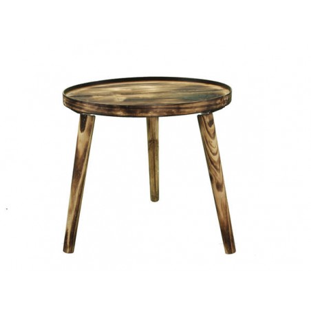 TAVOLINO LEGNO TONDO ø43x40cm NATURAL