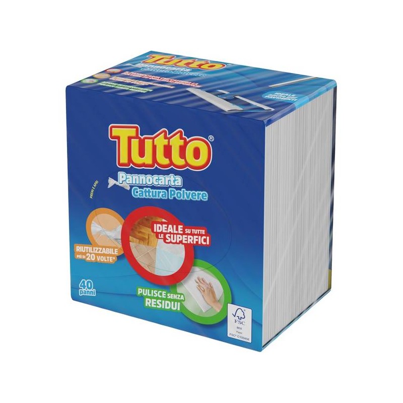 TUTTO PANNO CARTA CATTURAPOLVERE X 40