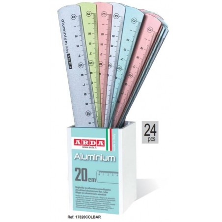 RIGHELLO ALLUMINIO 15cm FROST PASTEL ARDA