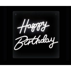 PANNELLO NEON LED HAPPY BIRTHDAY 50x50cm
