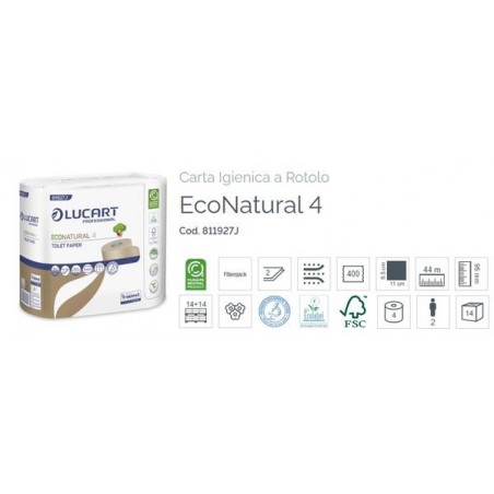 IGIENICA ECO NATURAL 2VELI 270 STRAPPI 4 ROTOLI