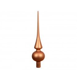 PUNTALE ALBERO IN VETRO H.26cm BRANDY MAT