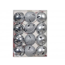 CAMPANELLE METALLO IRON SILVER ø3cm 12pz