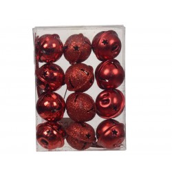 CAMPANELLE METALLO IRON RED ø3cm 12pz