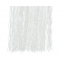 DECORAZIONE ONDA METALLIZZATA VINYL 50x40cm BIANCO