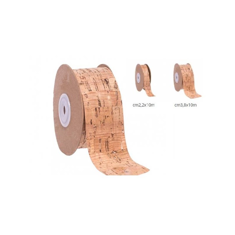 NASTRO EFFETTO SUGHERO CORK cm3,8x10mt