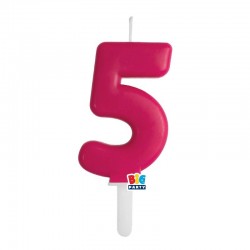 CANDELINA NUMERO 5 TINY PLUMP CHERRY 7cm