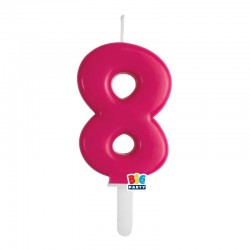 CANDELINA NUMERO 8 TINY PLUMP CHERRY 7cm