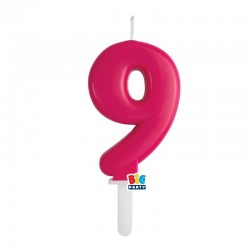 CANDELINA NUMERO 9 TINY PLUMP CHERRY 7cm