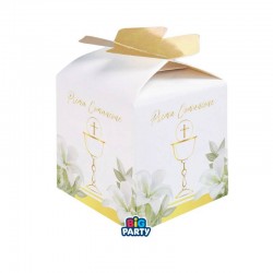 SCATOLINA CUBETTO PORTACONFETTI 5x7x5cm COMUNIONE...