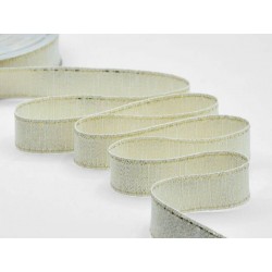 NASTRO RUSTICO LAME' C/IMPUNTURA mm22x20mt ORO