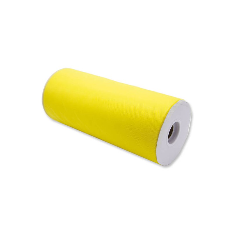 TULLE ROTOLO cm25x100mt GIALLO BIG