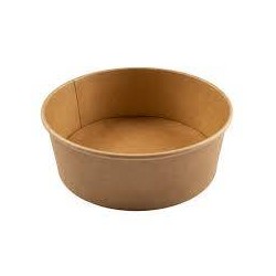 INSALATIERA KRAFT AVANA 1300cc ø18,7x6,8cm 50pz USOBIO