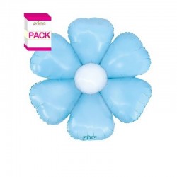 PALLONCINO MYLAR 34" 86cm MARGHERITA CELESTE