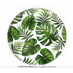 PIATTI ø23cm FOGLIE TROPICALI 6pz